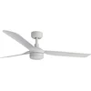 FARO 33814WT-20 - LED prigušiva stropni ventilator PUNT M LED/18W/230V bela prečnik 132 cm WT + daljinski upravljač
