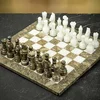 Šah Set Marble Grey & White 40 x 40 cm