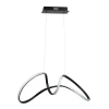 LED luster na sajli TESORO LED/48W/230V crna