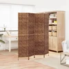 shumee vidaXL 4-delni paravan rjave barve 163x180 cm vodni hijacint
