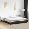 Okvir kreveta s LED svjetlima crni 150 x 200 cm drveni