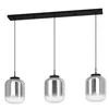 EGLO viseća lampa BULCIAGO E27 3 grla dimljeno staklo 126 cm 390104