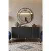 Hanah Home komoda Poli 150, 150 cm, antracit / zlatna