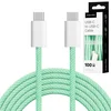 Kruger&Matz BASIC USB-C na USB-C kabel 100W, 1,5m, zelen
