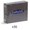 BULKYSOFT Salvete Plus, 40/1, Dvoslojna, 36 pakovanja, 38x38 cm, Braon