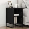 Noćni ormarić 2 pcs Crni hrast 39.5 x 30 x 50 cm
