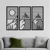 Wallity Zidna dekoracija Scenic Trio B, Crna