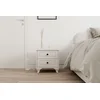 Hanah Home Noćni stočić Rb-058, 45x45x40 cm, Beli