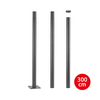 Brilagi - Metalna šipka za stub spoljnog osvetljenja 3 m, prečnik stuba 58 mm, siva