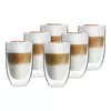 Set 6 dvostenskih kozarcev Vialli Design NATALIE, 350 ml