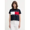 Tommy Jeans Majica Flag DW0DW22818 Mornarsko modra Regular Fit