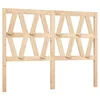 Vidaxl Posteljno vzglavje 126x4x100 cm trdna borovina