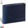Princ Leather Muški novčanik Fold, Kožni, Teget