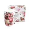 Porcelanasta skodelica, velika 400 ml v škatli, za darilo, kolekcija Classic Rose