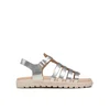 Sandali Geox J Sandal Soleima Gir J35GSB000CFC1007 D Srebrna