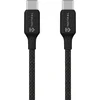 Tactical Stitch Thread pleten USB-C v USB-C kabel črne barve dolžine 1m