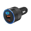 Winner Group - Auto punjač 2x USB-C + 1x USB-A, USB Power Delivery 130 W, crni
