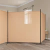 vidaXL 4-panelni pregradnik Bež 698 x 180 cm Blago