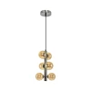 Brilagi - LED luster na sajli MILLA 6xG9/3W/230V crni hrom/zlatna