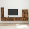 Set zidnog ormarića za TV Zidne 6 pcs Dimljeni hrast
