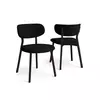 HANAH HOME Set stolica (6 delova) Toldy Black Brown