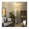 Brilagi - LED stojeća lampa CERIA 1xE27/40W/230V O 25 cm bambus/mat hrom