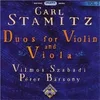 STAMITZ CARL-DUOS FOR VIOLIN AND viola