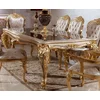 Casa Padrino luxury baroque dining table white/brown/gold 220 cm