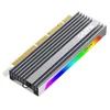 Adapter M.2 NVMe na PCI-Express RGB Alu heatsink, KT058