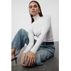 Trendyol Ecru Transparent Look Fine Knitwear Sweater