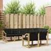 Set vanjskih sofa s jastukom 8 pcs Bijela i crna