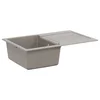 Umivaonik Siva 780 x 500 mm 80% kvarc i 20% smola