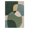 Zelena ročno tkana volnena preproga 120x170 cm Glow Green & Blue – Flair Rugs
