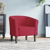 Fotelja crvena boja vina baršunasta