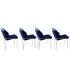 Hanah Home Set trpezarijskih stolica Dore 182 V4, 4 komada, Tamnoplavi