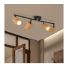 Brilagi - Spot svetiljka MODERN WOOD 4xGU10/8W/230V drvo/crna