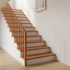 vidaXL Stopnice 2 kos 70 x 25 x 2 cm Svetlo rjava Trda bukovina