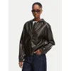 Calvin Klein Jeans Jakna iz umetnega usnja LV047G516G Rjava Regular Fit