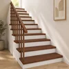 Vidaxl Stopnice 12 kos 90 x 25 x 2 cm Temno rjava Masivno hrastovo les