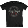 Deep Purple Majica Smoke Circle Unisex Black L