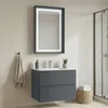 HANAH HOME Kupatilski ormarić sa umivaonikom i ogledalom (2 komada) Nest 71 v2 544