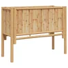 Vidaxl Dvignjena gredica Rjava 90 x 35 x 70 cm Bambus