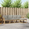 Set vanjskih sofa 5 pcs Bijela i svjetlosiva