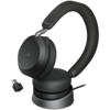 JABRA EVOLVE2 75, Link380c MS Stereo Stand Black, EVOLVE2 75 headset Black MS, Link 380 BT adapter USB-C MS, EVOLVE2 75 Deskstand USB-A,1.2m USB-C to