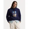 Polo Ralph Lauren Majica mornarska / mokka / bela