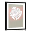 Plakat s paspartuom linije lista monstere - 60x90 no frame