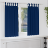 Vidaxl Zavese z zavesami 2 pcs Temno modra 175x140cm Poliester