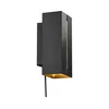 Nordlux - LED prigušiva zidna lampa CURTIZ 2xLED/4,5W/230V crna