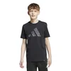 Adidas Majica za dečake J Camo T, JV5079, Crna