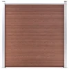 Vidaxl Vrtna ograja WPC 180x186 cm rjava